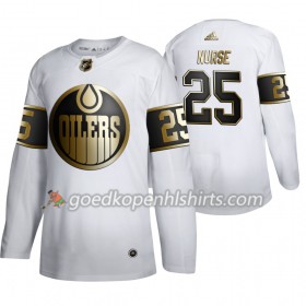 Edmonton Oilers Darnell Nurse 25 Adidas 2019-2020 Golden Edition Wit Authentic Shirt - Mannen